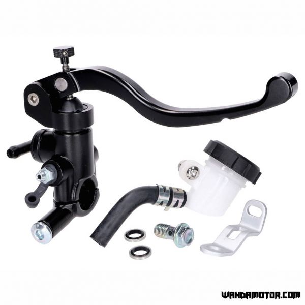 Radial front brake master cylinder with lever black